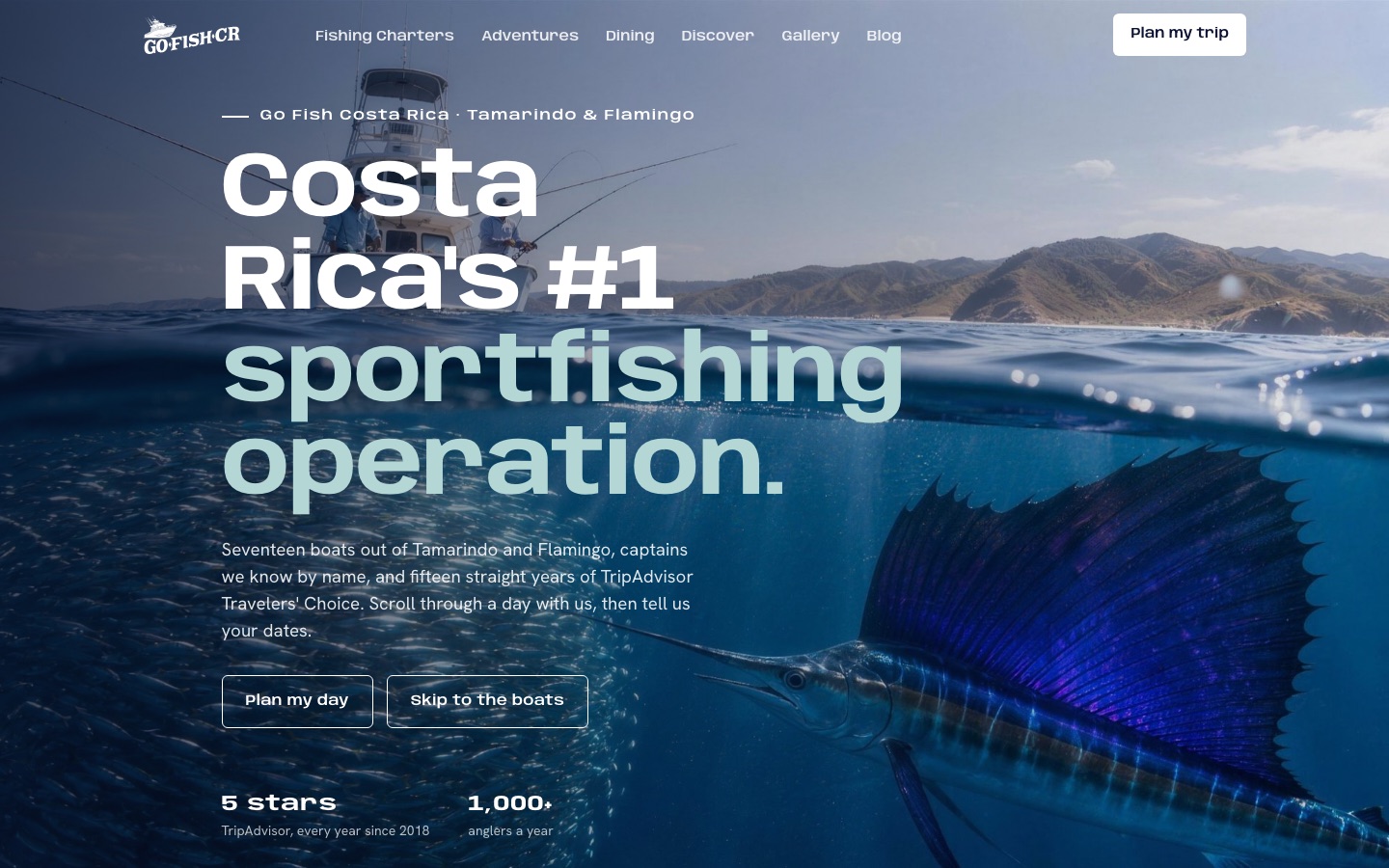 Go Fish Costa Rica — new website