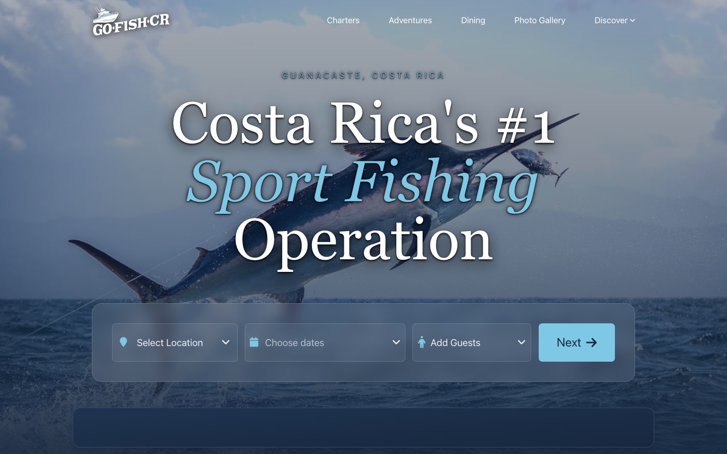 Go Fish Costa Rica — old website