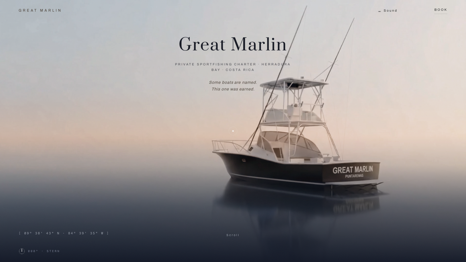 Great Marlin — luxury sportfishing charter website